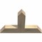 Ekena Millwork Portland Rough Sawn Timber Gable Bracket, Douglas Fir, 36"W x 24"H x 4"D x 6"F, 16/12 Pitch GBW036X24X0406POR00RDF - alternate 4
